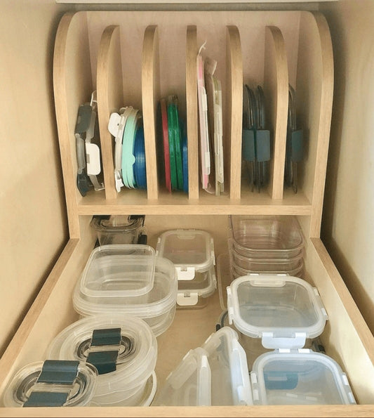 Tupperware Organizer for Base Cabinet with opening clearance 21"