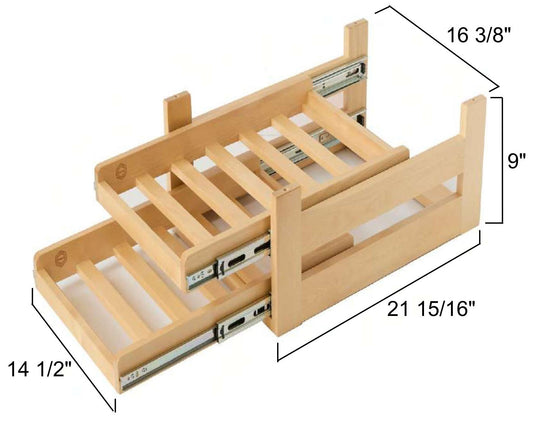 Stackable Wine Rack for Base Cabinet