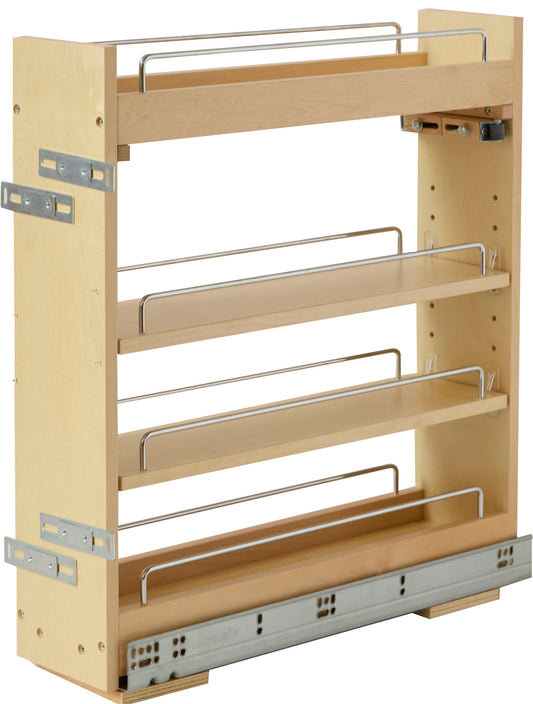 Spice Rack Pull Out for Base Cabinet With 6" Opening